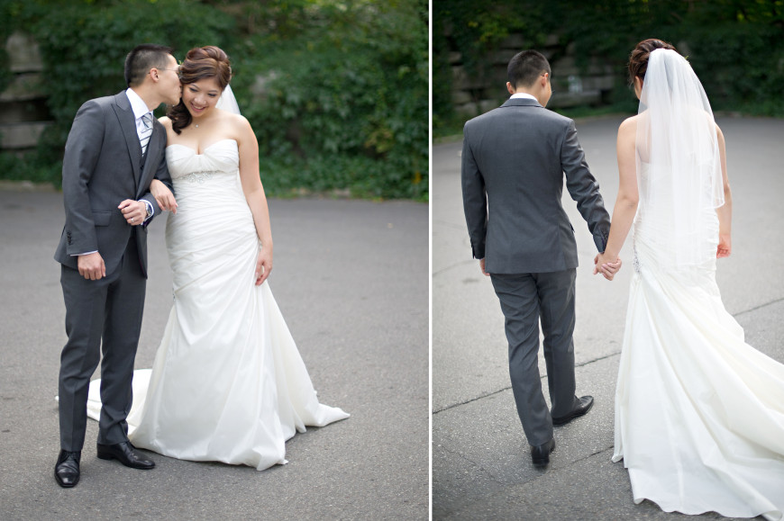 Christopher Luk Wedding - Garrison Bespoke - Toronto Financial District Custom Suit Shirt Tuxedo Sportcoat Overcoat Shoes Tailors - Michael Nguyen Davie Tham JS Vann - Custom Charcoal Grey Gray Suit Surgeons Cuffs Peak Lapel Vest Pants French Cuff Dress Shirt