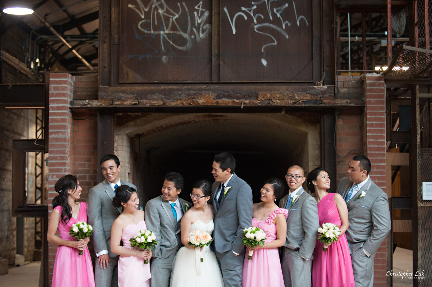 Christopher Luk 2014 - Candy and Francis' Wedding - Grand Hotel Berkeley Field House Evergreen Brick Works - Toronto Wedding Event Photographer - Creative Portrait Session Relaxed Candid Natural Photojournalistic Bride Groom Maid of Honour Bridesmaids Best Man Groomsmen Kilns