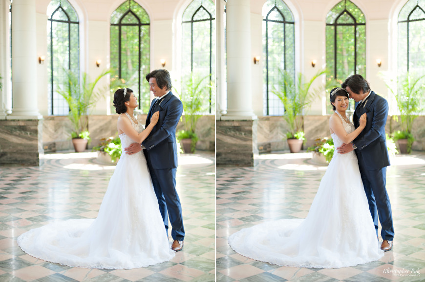 Christopher Luk 2014 - Mikiko and George's Casa Loma Wedding - Toronto Event Lifestyle Photographer - Bride and Groom Creative Relaxed Portrait Session Photojournalistic Natural Candid The Conservatory