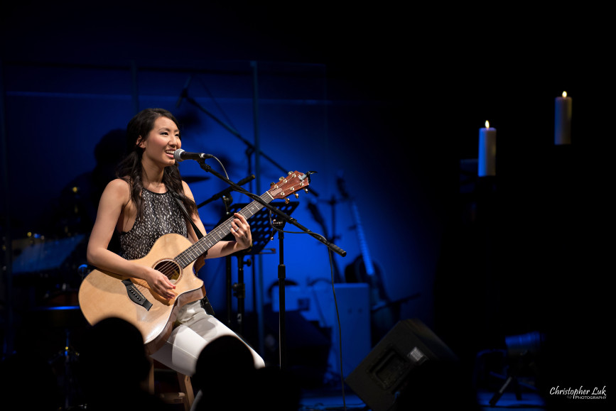 Rachelle Luk Live Concert Gospel Music Association Canada Covenant Award Winner Singer Songwriter Taylor Guitars Acoustic Holes in Heaven