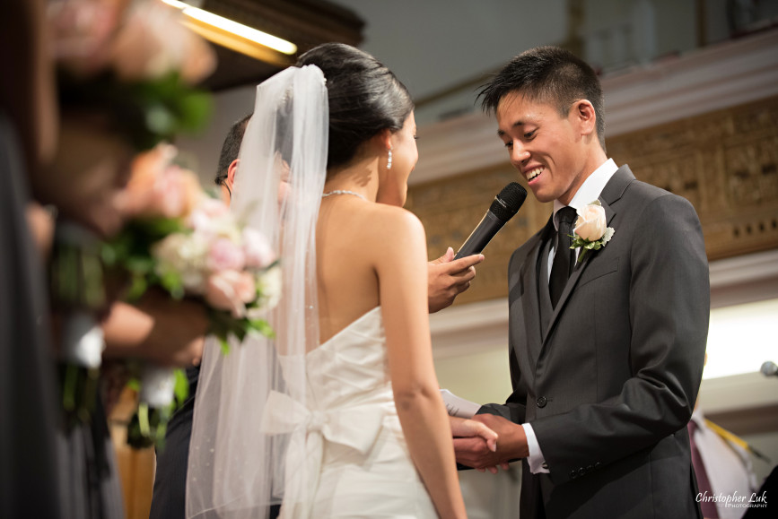 Christopher Luk 2015 - Jaynelle and Ernest's Wedding - Toronto Chinese Baptist Church Osgoode Hall Argonaut Rowing Club Henley Room Waterfront Venue - Bride Groom Ceremony Photojournalistic Natural Candid Vows