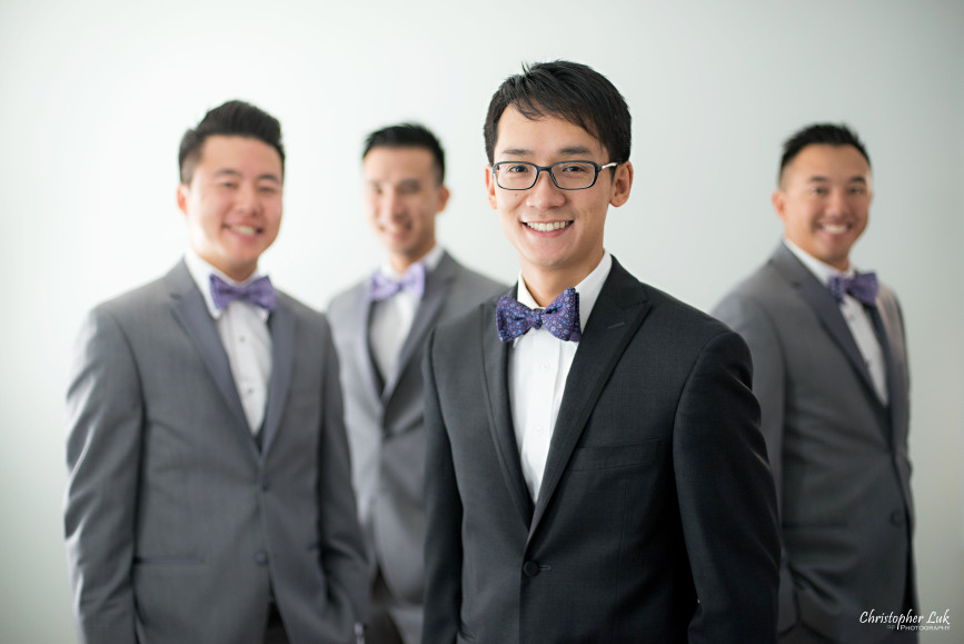 Fall Autumn Wedding Groom Best Man Groomsmen Grey Black Suits