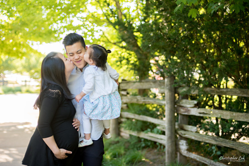 Christopher Luk (Toronto Wedding, Lifestyle & Event Photographer) - Markham Family Maternity Children Session Mommy Mom Daddy Dad Parents Toddler Infant Baby Girl Kiss