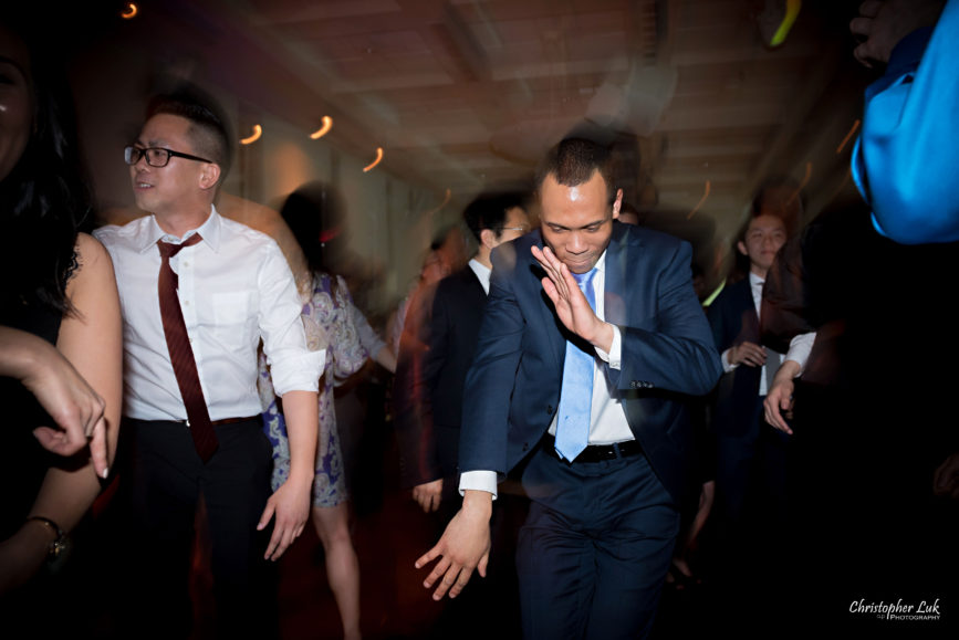 Christopher Luk: Toronto Wedding Photographer: Markham Museum Scarborough Chinese Baptist Church SCBC Columbus Event Centre Sala Caboto Natural Candid Photojournalistic Guests Family Friends Dancing Hands Arms Moving