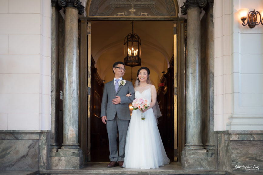 Christopher Luk Toronto Wedding Photographer - Casa Loma Conservatory Ceremony Creative Photo Session ByPeterAndPauls Paramount Event Venue Space Natural Candid Photojournalistic Castle Father of Bride Walking Down Aisle