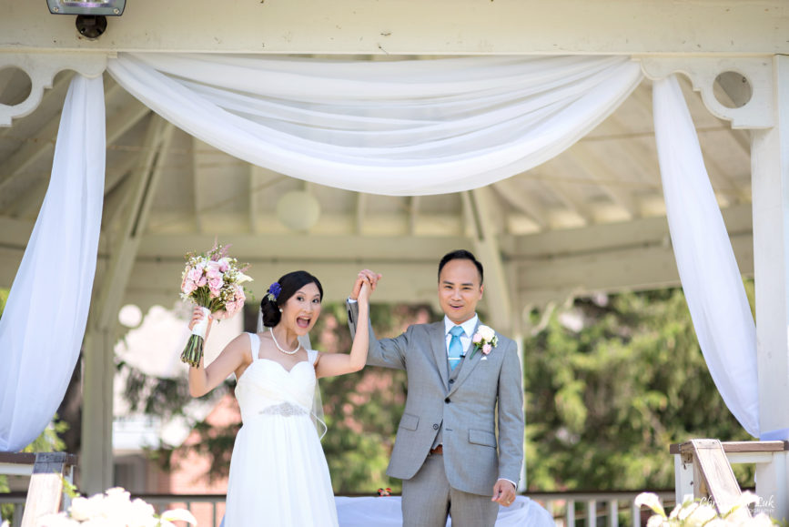 Christopher Luk - Toronto Wedding Lifestyle Event Photographer - Photojournalistic Natural Candid Markham Museum Gazebo Ceremony Bride Groom Processional Recessional Celebration Cheer