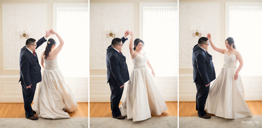 Toronto Wedding Photographer Heintzman House Winter Wedding Markham York Region Historic Estate Event Venue Photojournalistic Documentary Candid Natural Creative Portrait Session Bride Groom First Dance Reveal Spin Twirl Dance Dancing