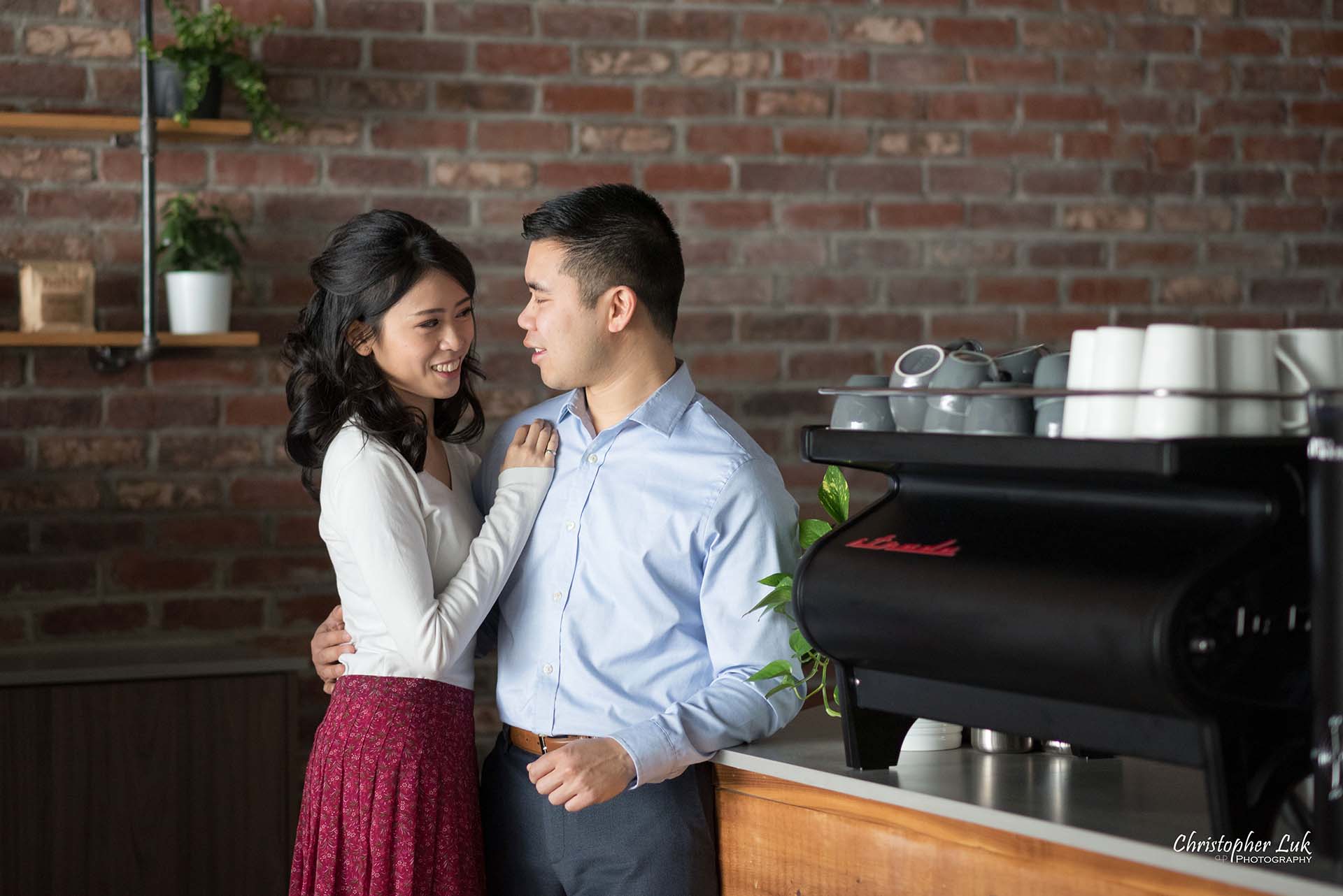 Elephant Grind Coffee Cafe Engagement Session