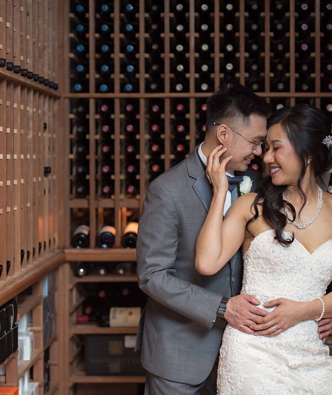 Christopher Luk Toronto Wedding Photographer Eagles Nest Golf Club Course Together Bride Groom Hold Hug Candid Natural Photojournalistic Nest Wine Cellar Intimate Right