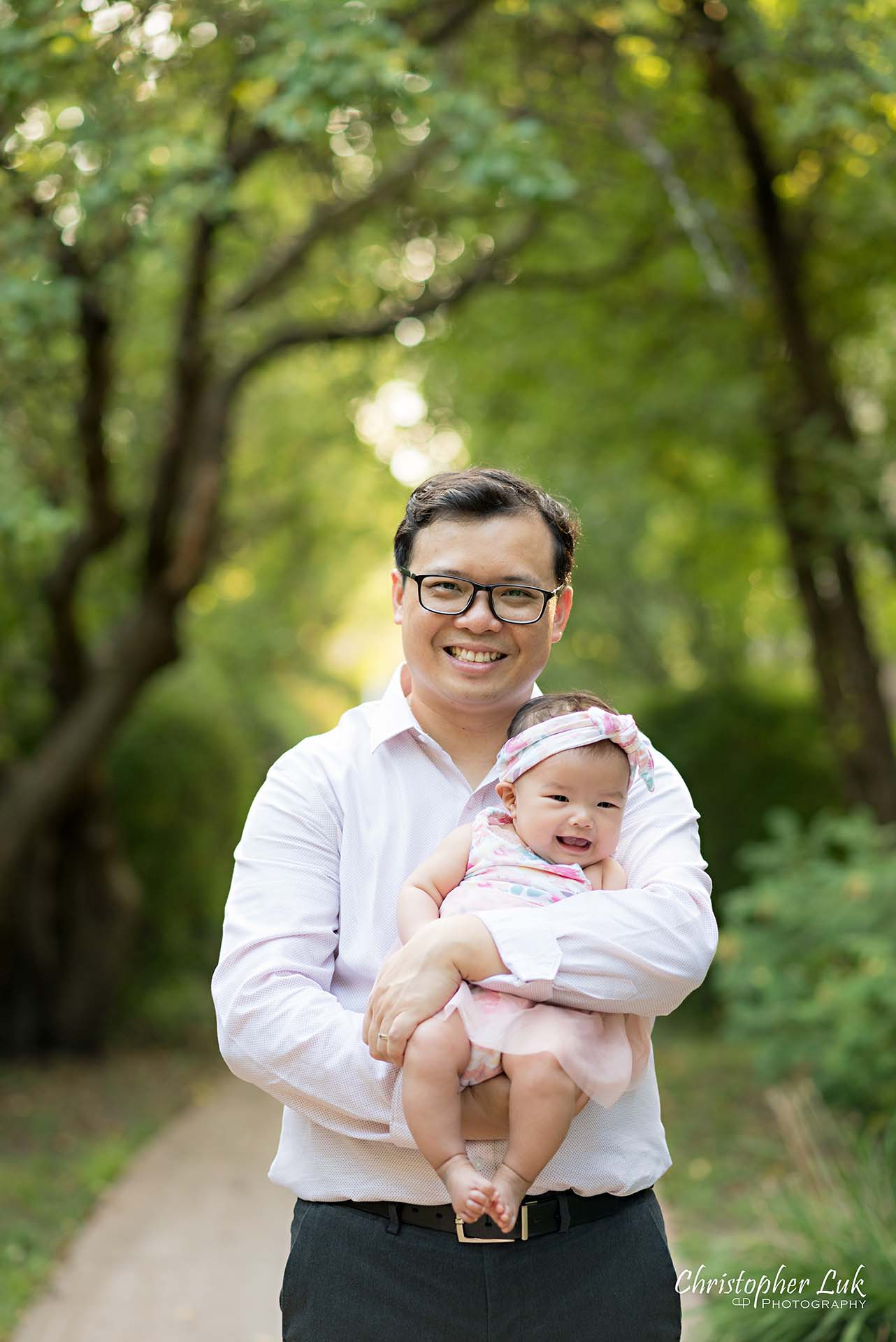 Christopher Luk Toronto Markham Family Children Photographer Candid Photojournalistic Candid Baby Girl Daughter Adorable Cute Dad Father Hug Portrait