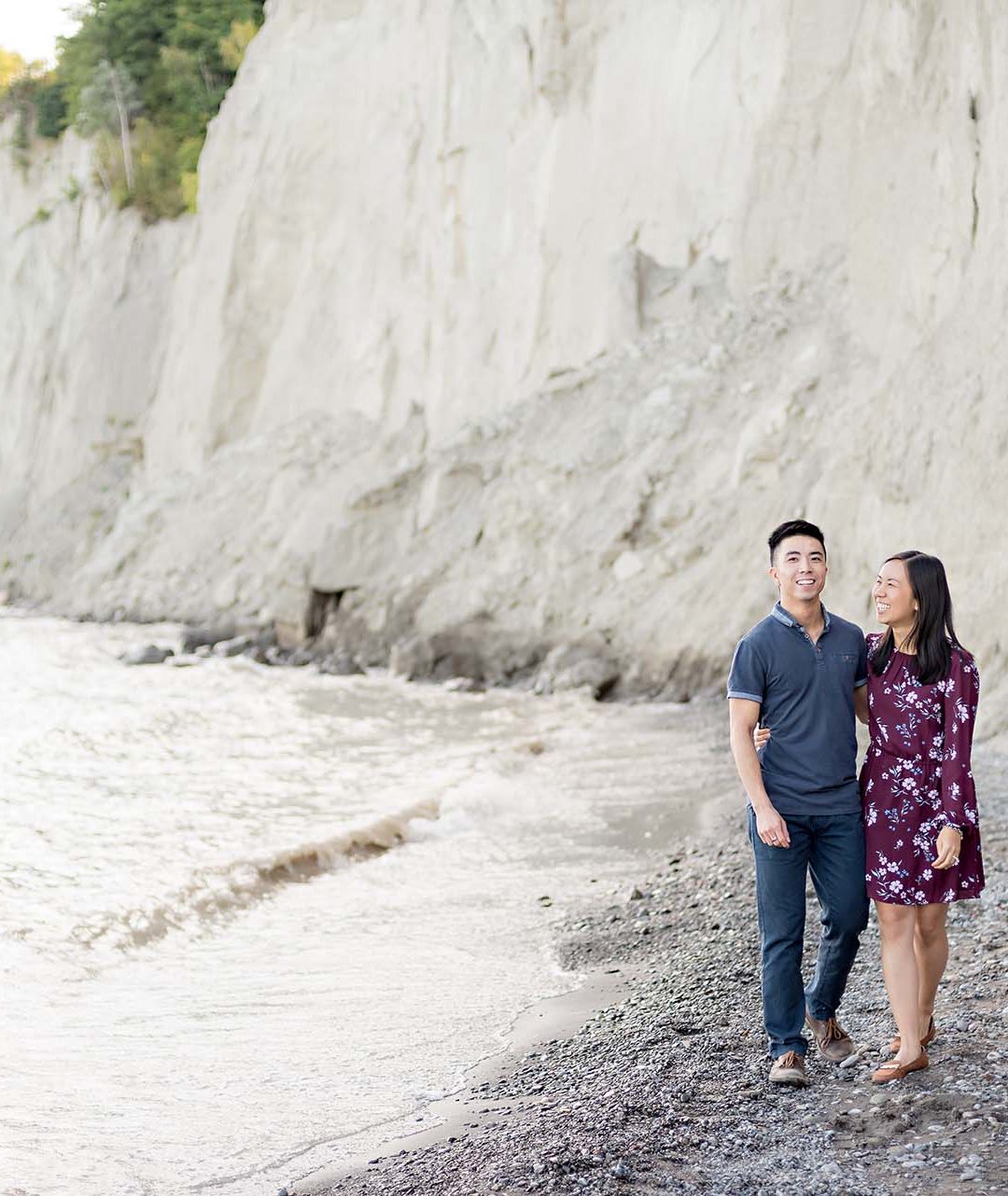 Scarborough Bluffs Beach Park Sunset Surprise Wedding Marriage Engagement Proposal