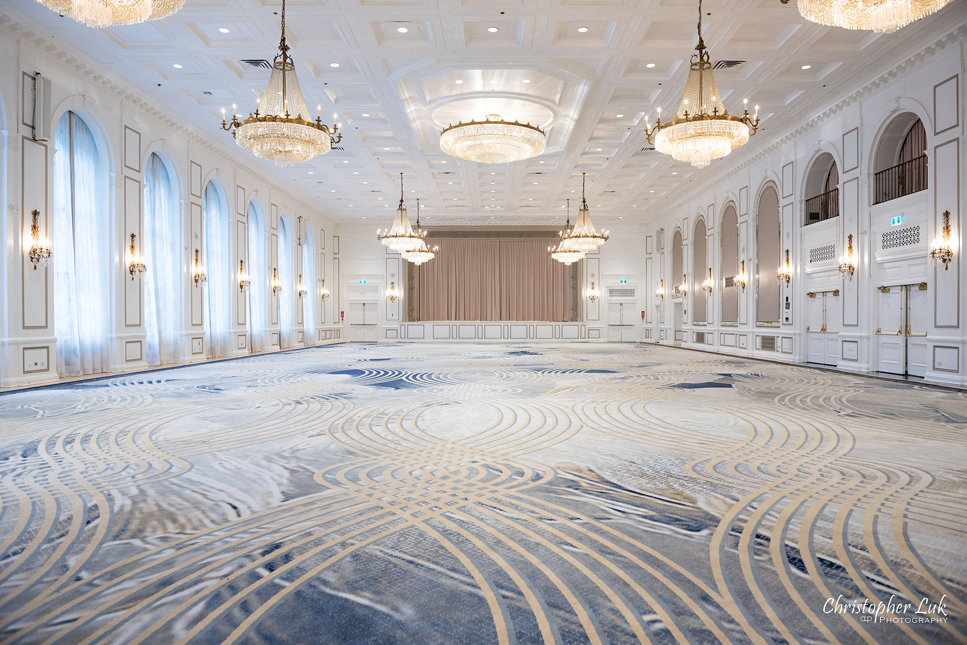 Toronto Fairmont Royal York Hotel Wedding Christopher Luk Photographer Photography Concert Hall Wide Stage