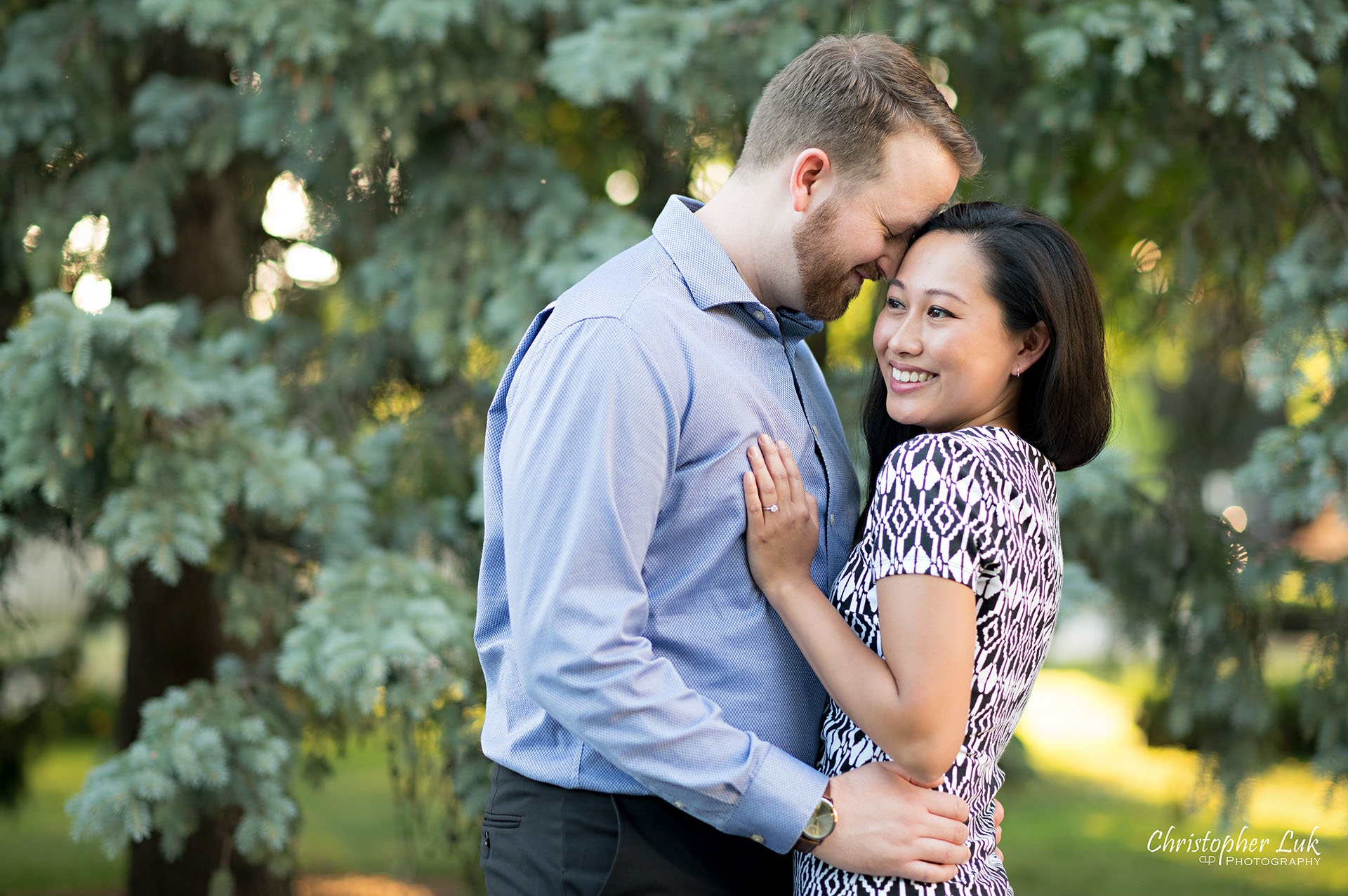 Christopher Luk Photographer Heintzman House Markham Sunset Surprise Wedding Marriage Engagement Proposal Bride Groom Hug