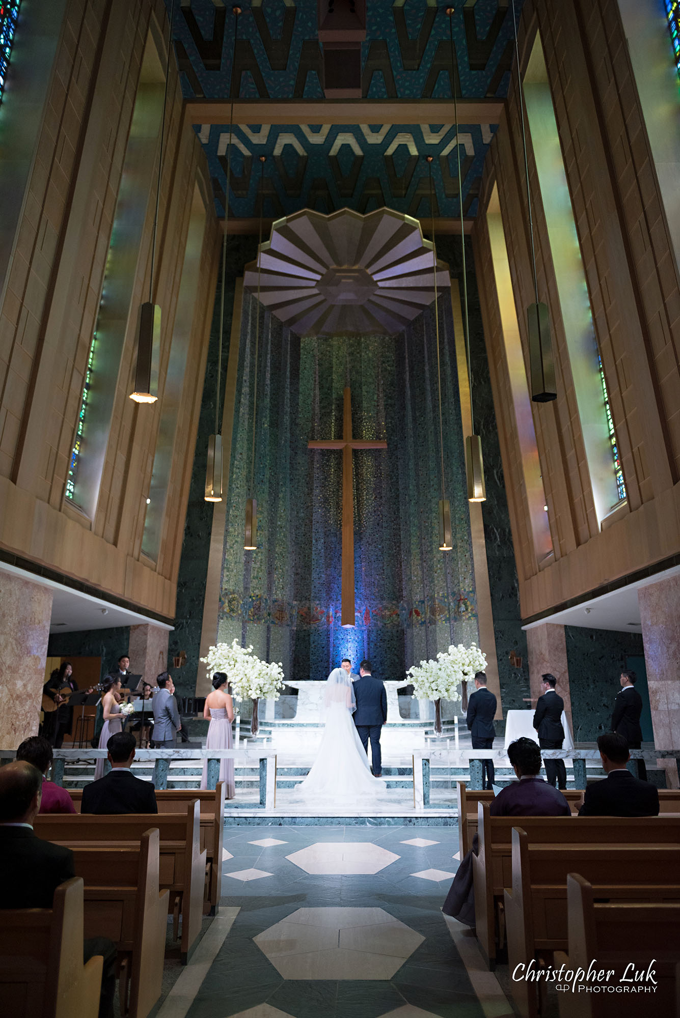 Christopher Luk Toronto Wedding Photography Tyndale Chapel Church Ceremony Venue Location Bride Groom Altar