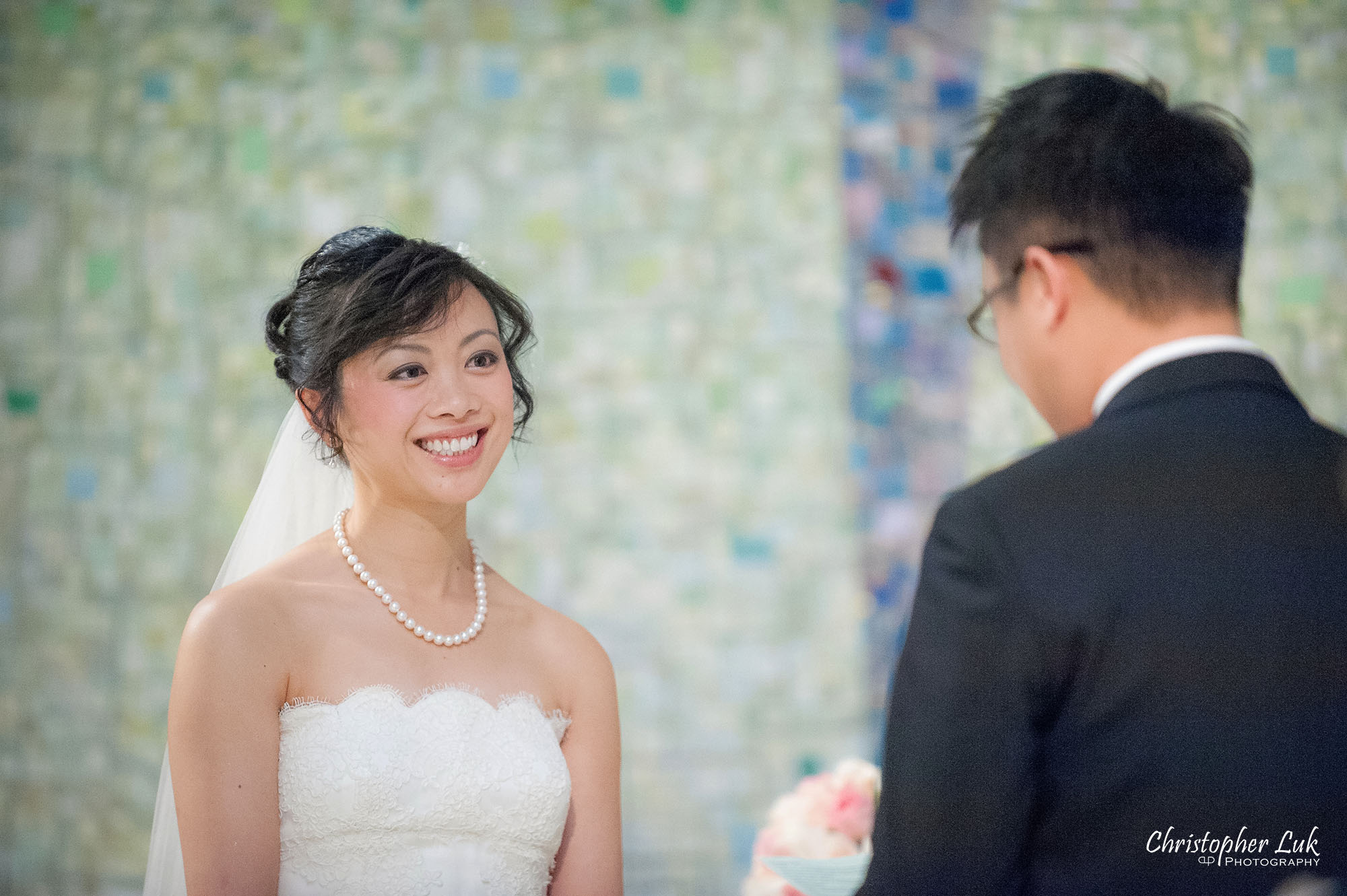 Christopher Luk Toronto Wedding Photography Tyndale Chapel Church Ceremony Venue Location Bride Groom Altar Vows Together