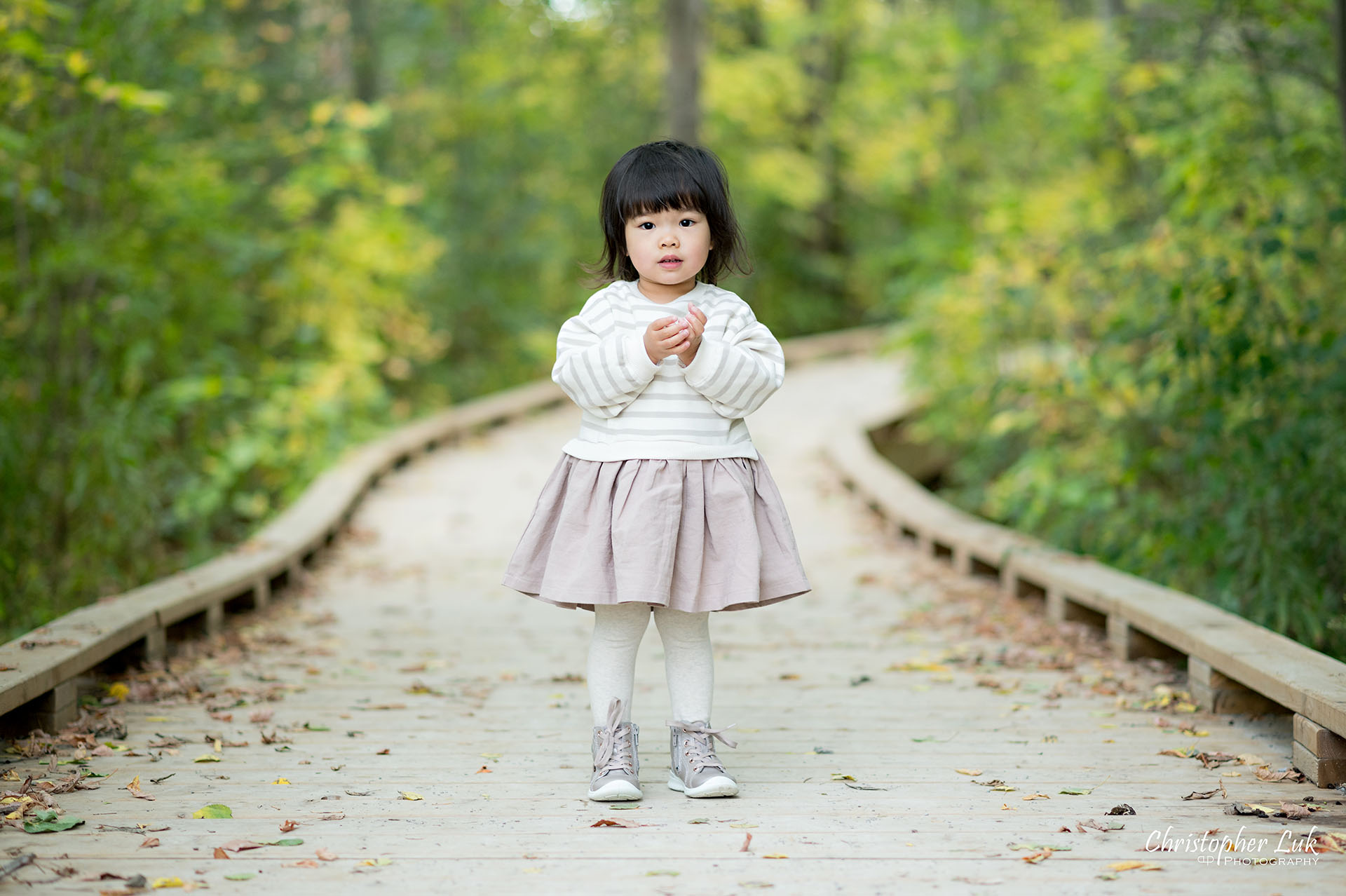 Christopher Luk Markham Family Photographer Autumn Leaves Fall Season Candid Photojournalistic Natural Bright Timeless Daughter Sister Landscape