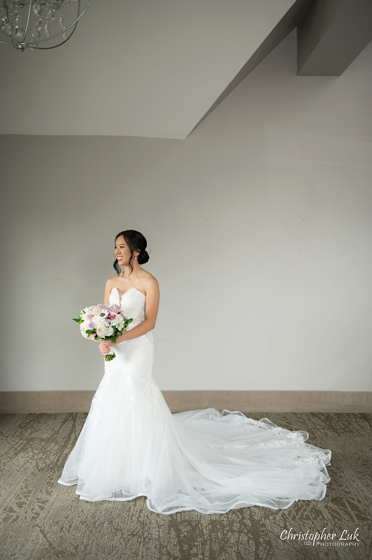 Toronto Wedding Photography Bride Getting Ready Candid Natural Photojournalistic Organic Bridal Gown Dress Bouquet