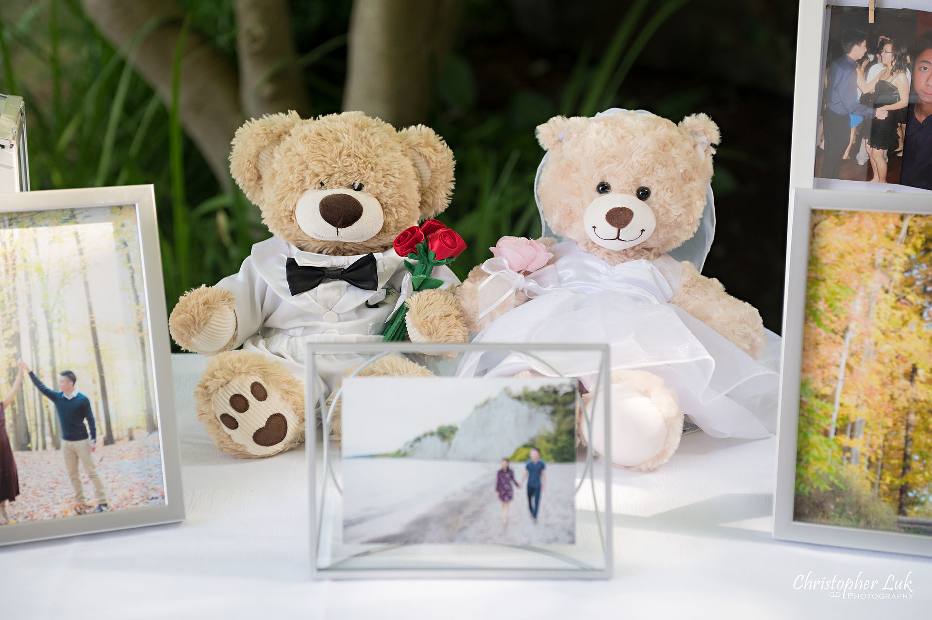 Toronto Wedding Photography Ceremony Reception Guest Sign In Table Decor Bride Groom Teddy Bears 