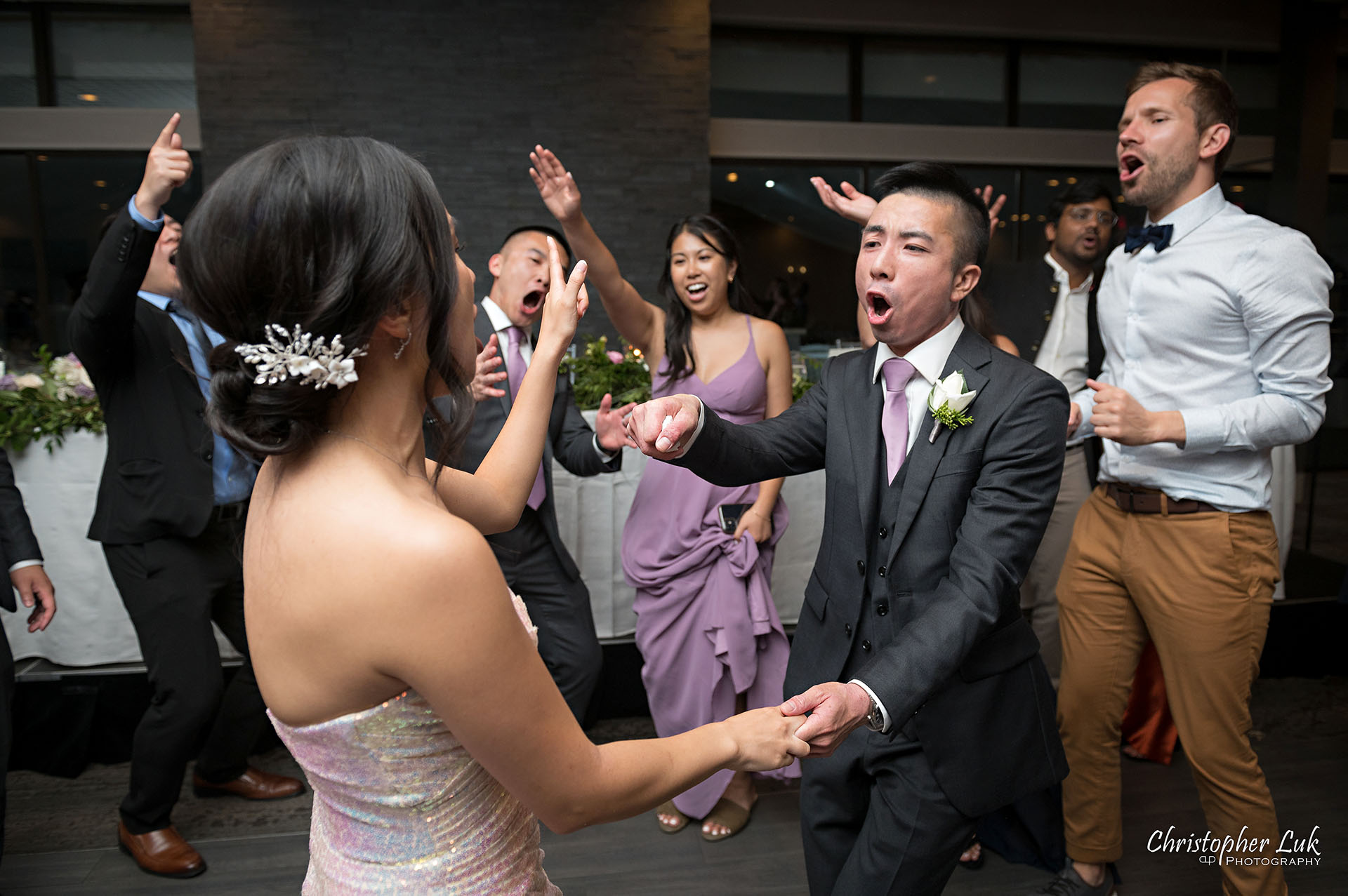 Toronto Wedding Photography The Manor Elizabeth Hall Dinner Reception Candid Natural Photojournalistic Organic Dance Floor Dancing Bride Groom