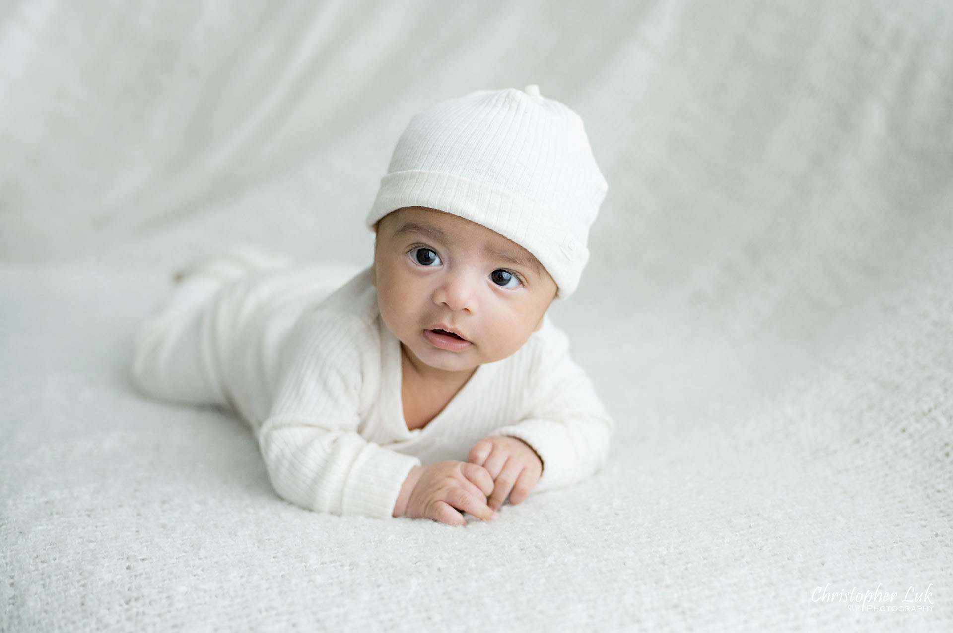 Baby Son Boy Natural Candid Tummy Time Smile Cute Adorable