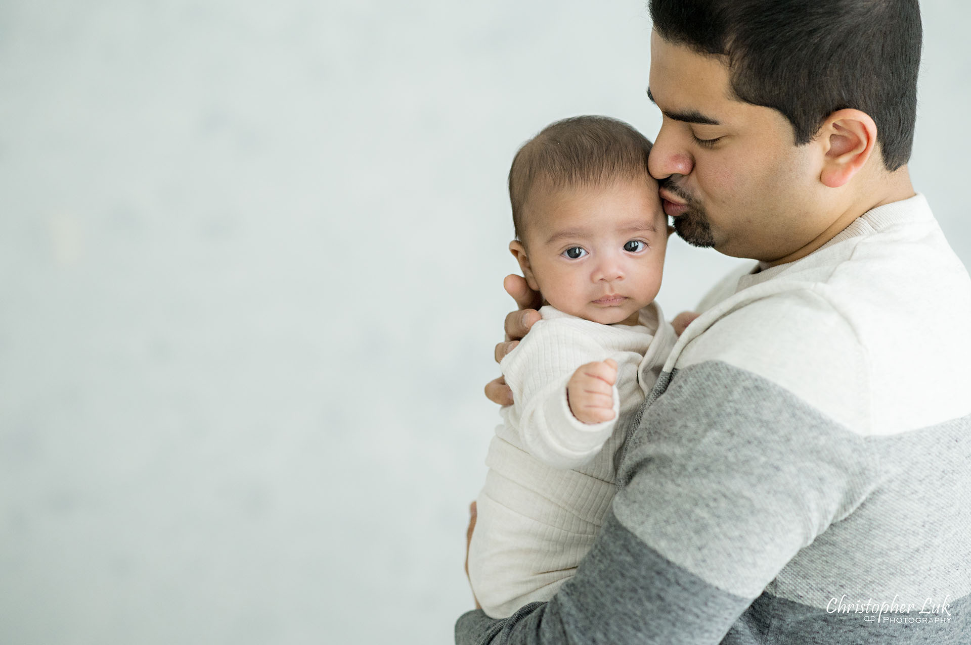 Dad Daddy Fatherhood Father Holding Baby Candid Natural Photojournalistic Kiss