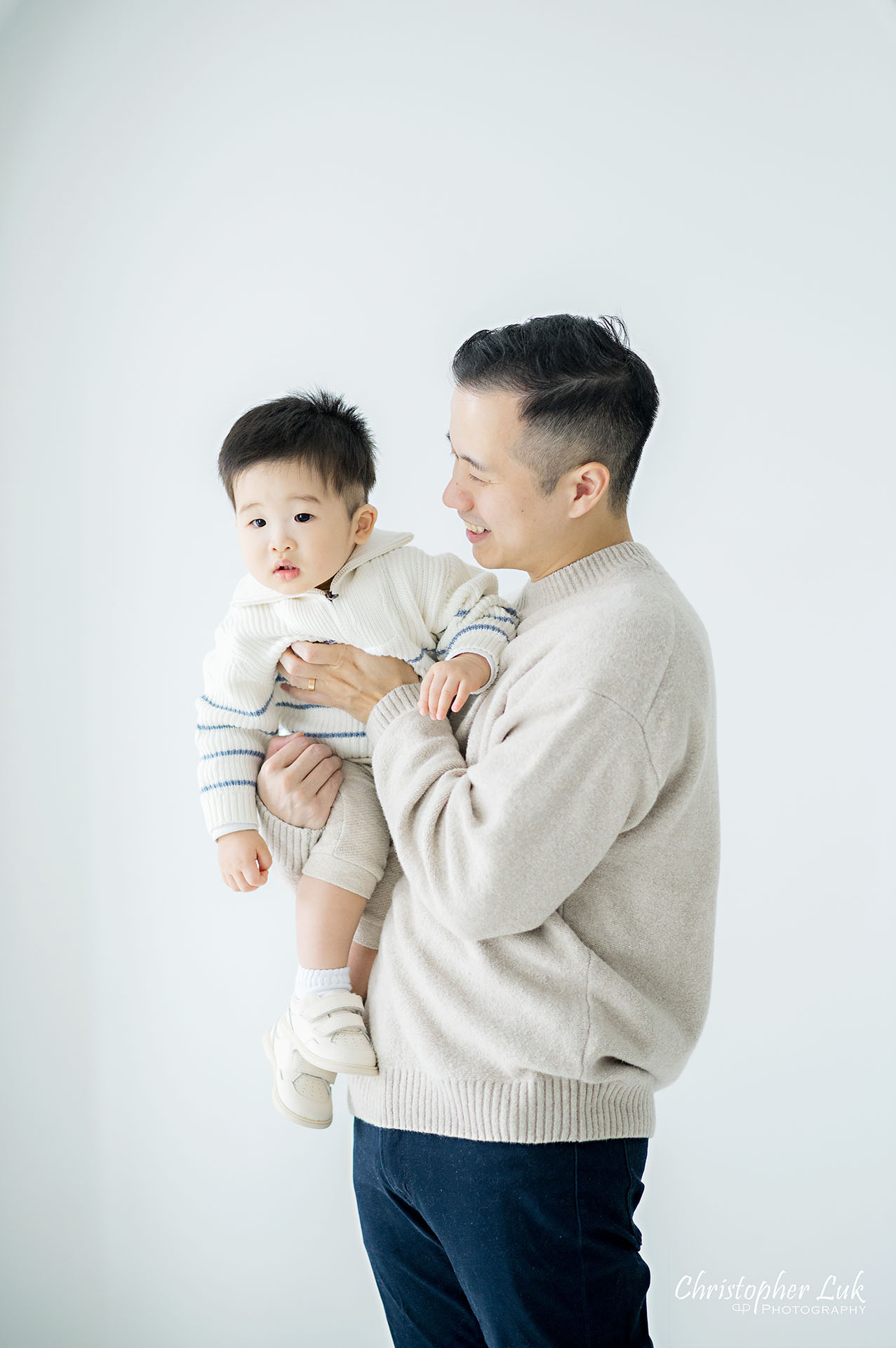 Father Dad Baby Boy Son Portrait Smile Play Hug