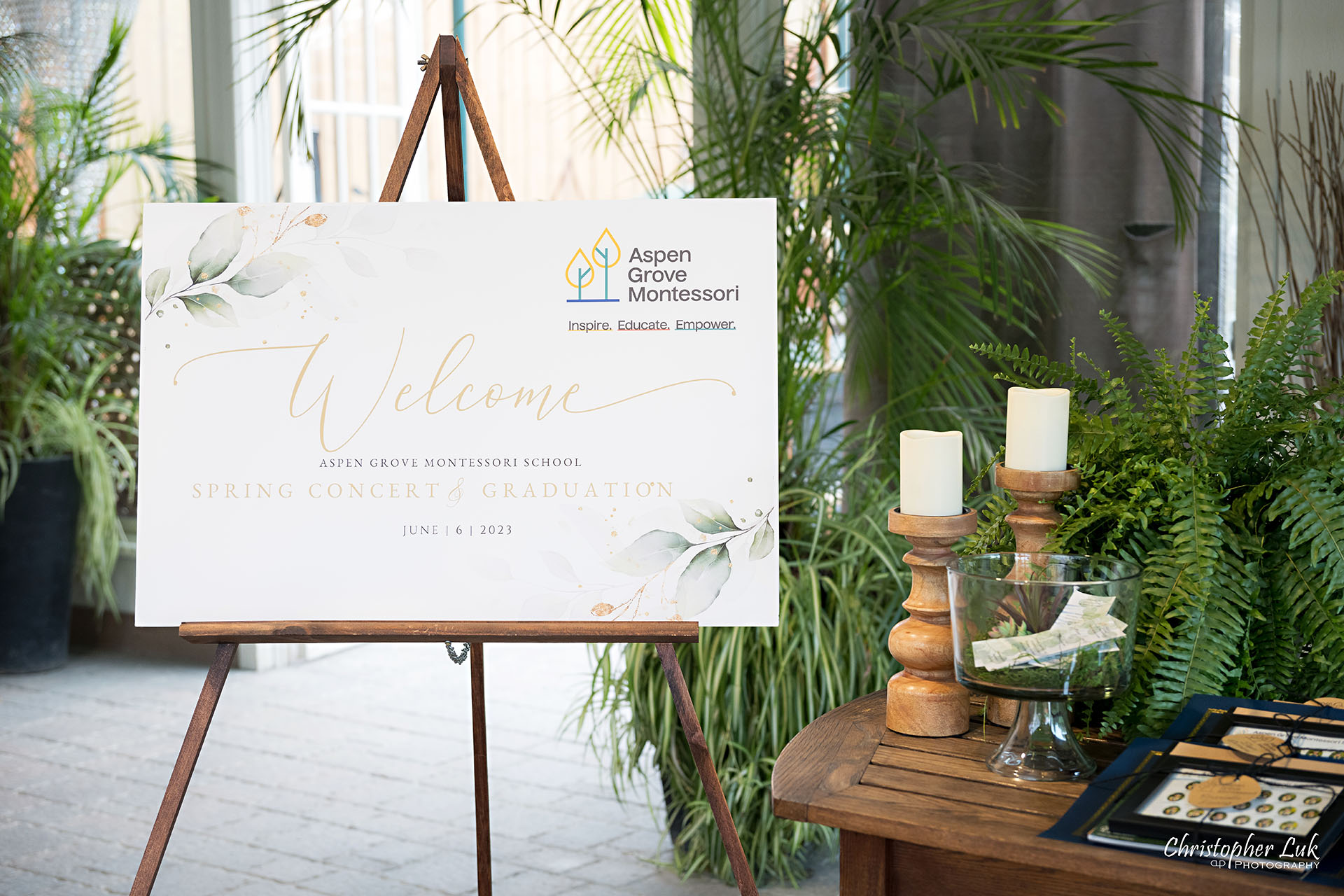 Madison Greenhouse Newmarket Event Toronto Wedding Photographer Entrance Display