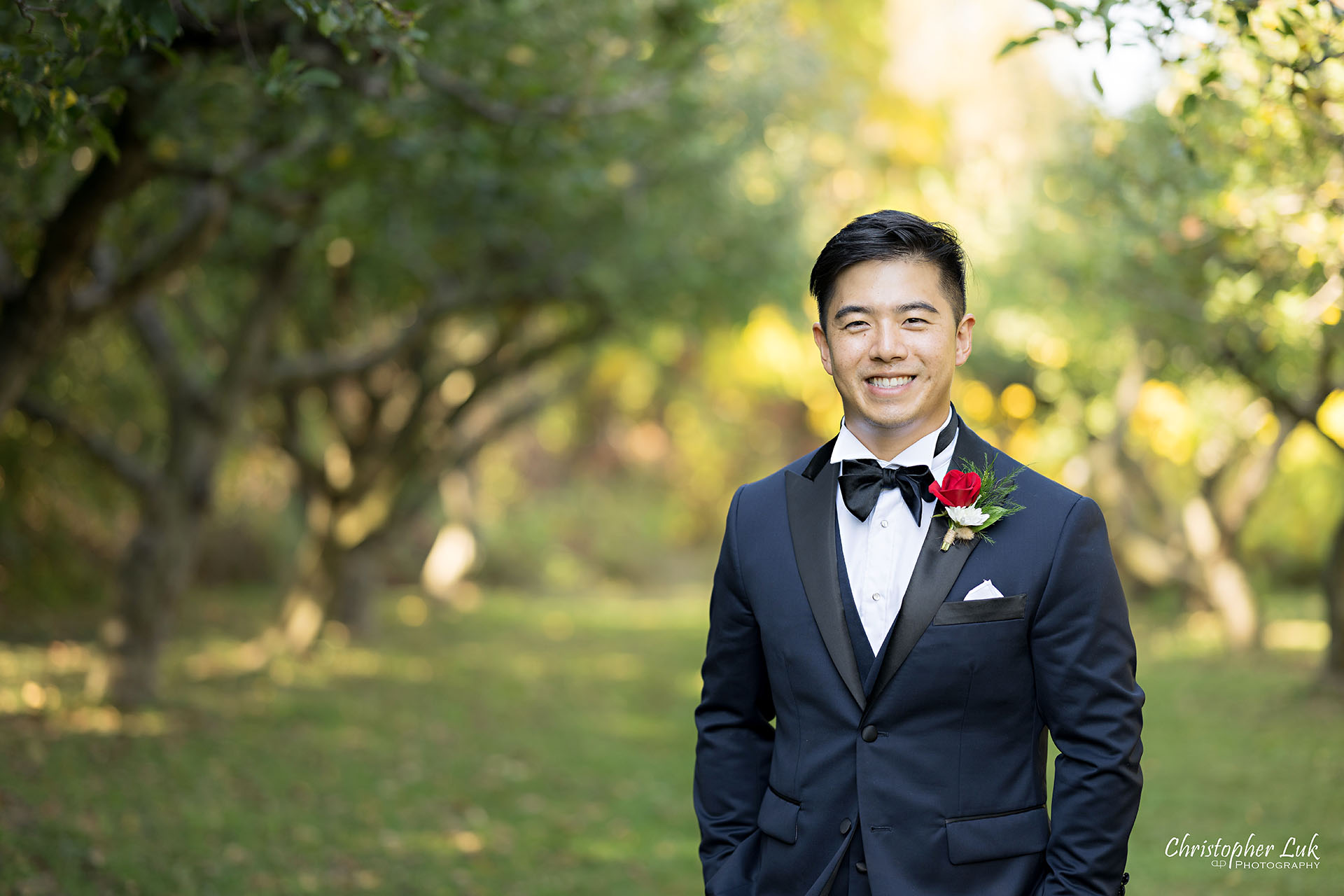 Markham Museum Apple Orchard Applefest Groom Wedding Natural Candid Photojournalistic Organic Smile Happy