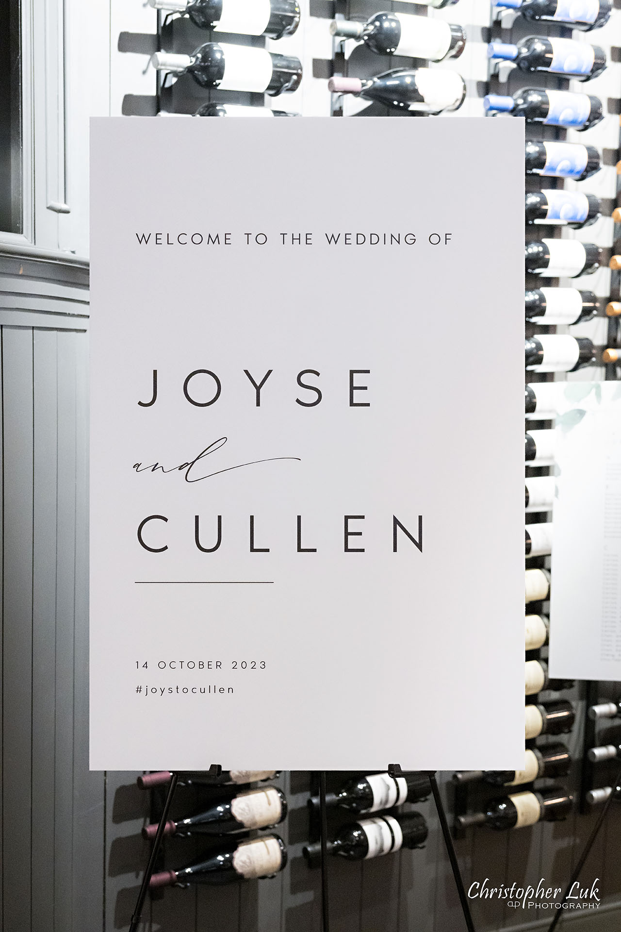 Joyse Cullen Wedding Sign