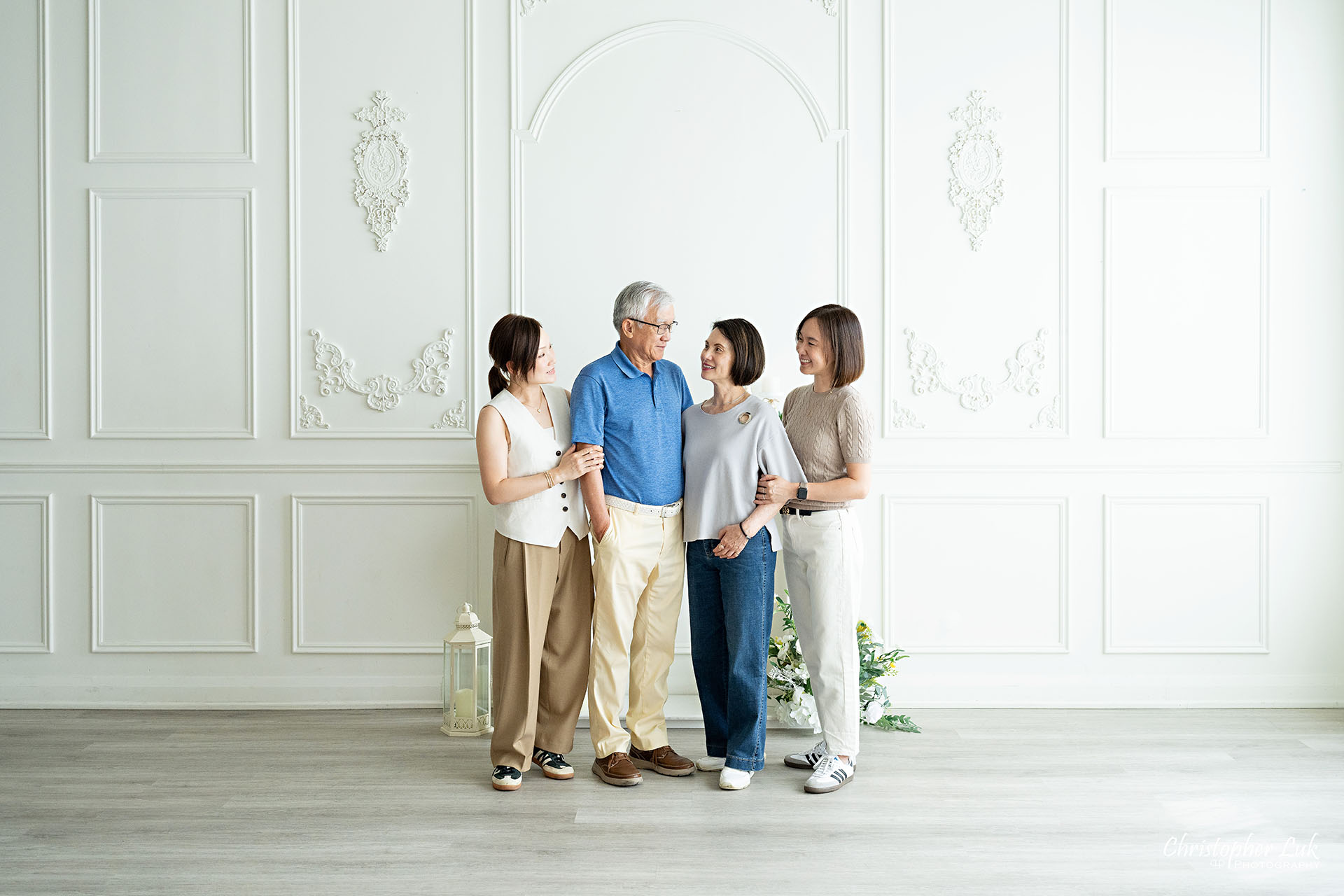 Extended Family Photo Together Grandparents Parents Mother Father Daughters Sisters Portrait Candid Natural Photojournalistic Organic