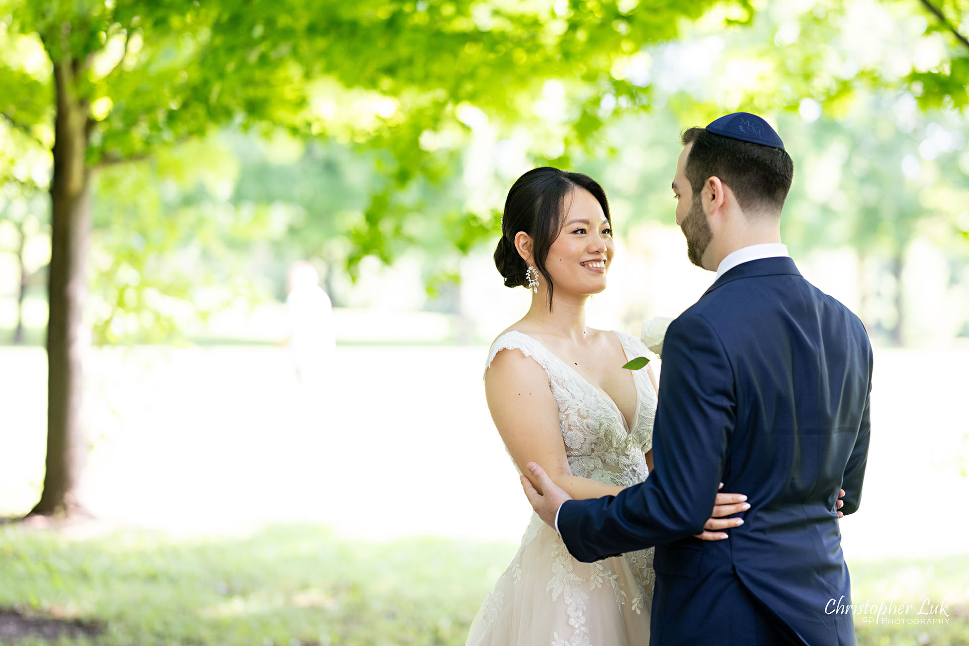 Toronto Markham Wedding Bride Groom First Look Reveal Reaction