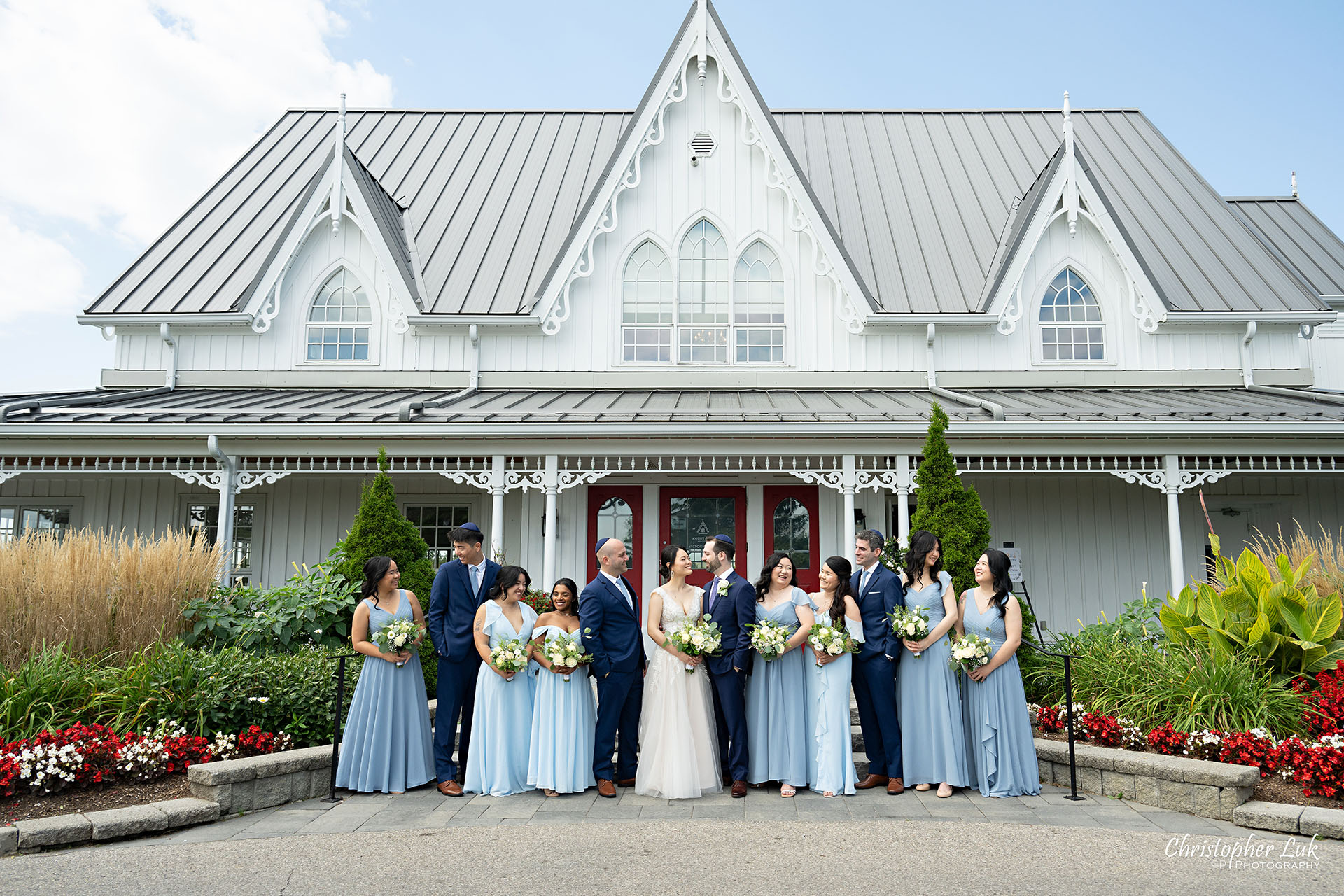 Angus Glen Golf Club Toronto Markham Wedding Party Bridal Bridesmaids Groomsmen Clubhouse Smiling Candid Natural Photojournalistic Organic