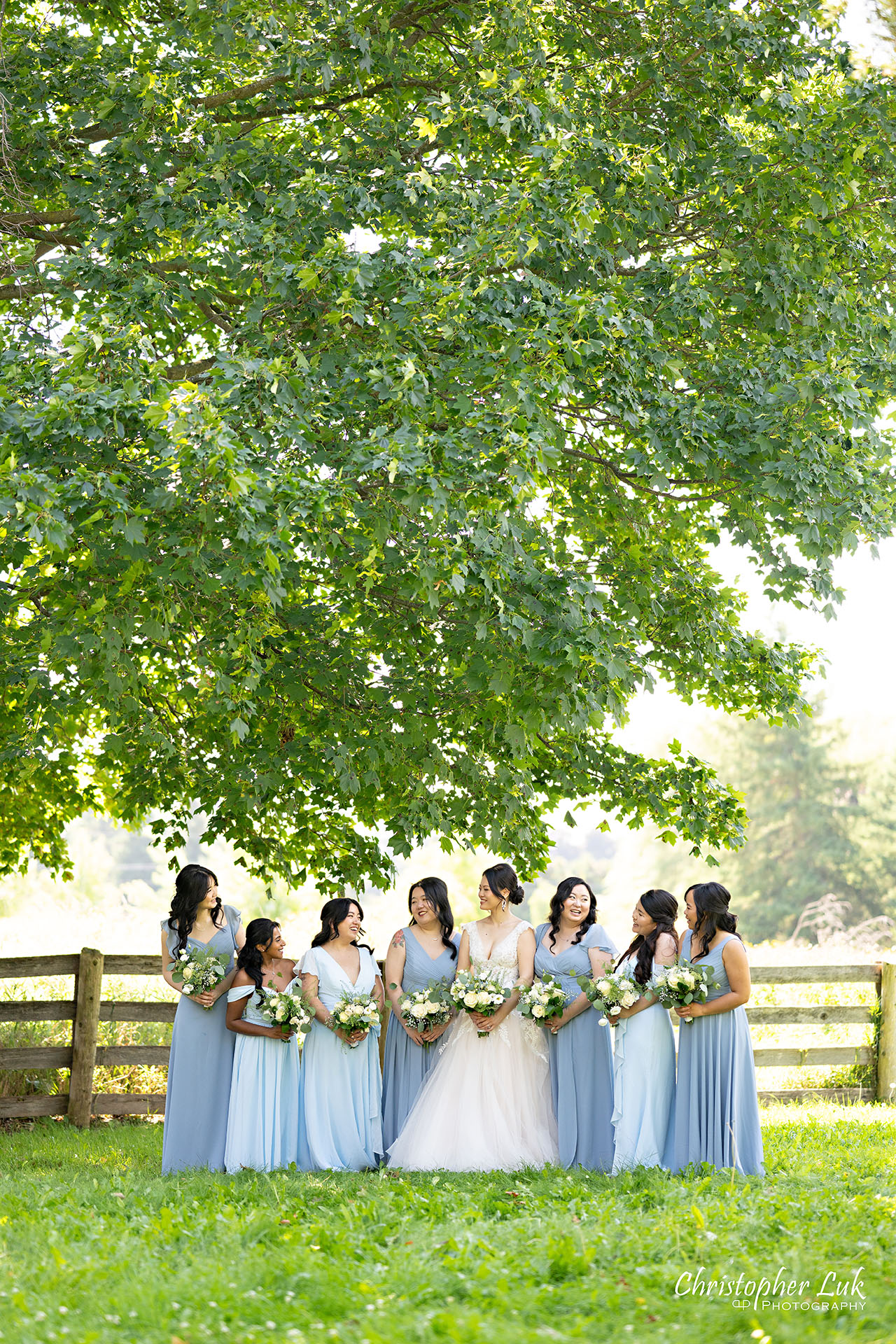 Angus Glen Golf Club Toronto Markham Wedding Party Bridal Bridesmaids Smiling Candid Natural Photojournalistic Organic