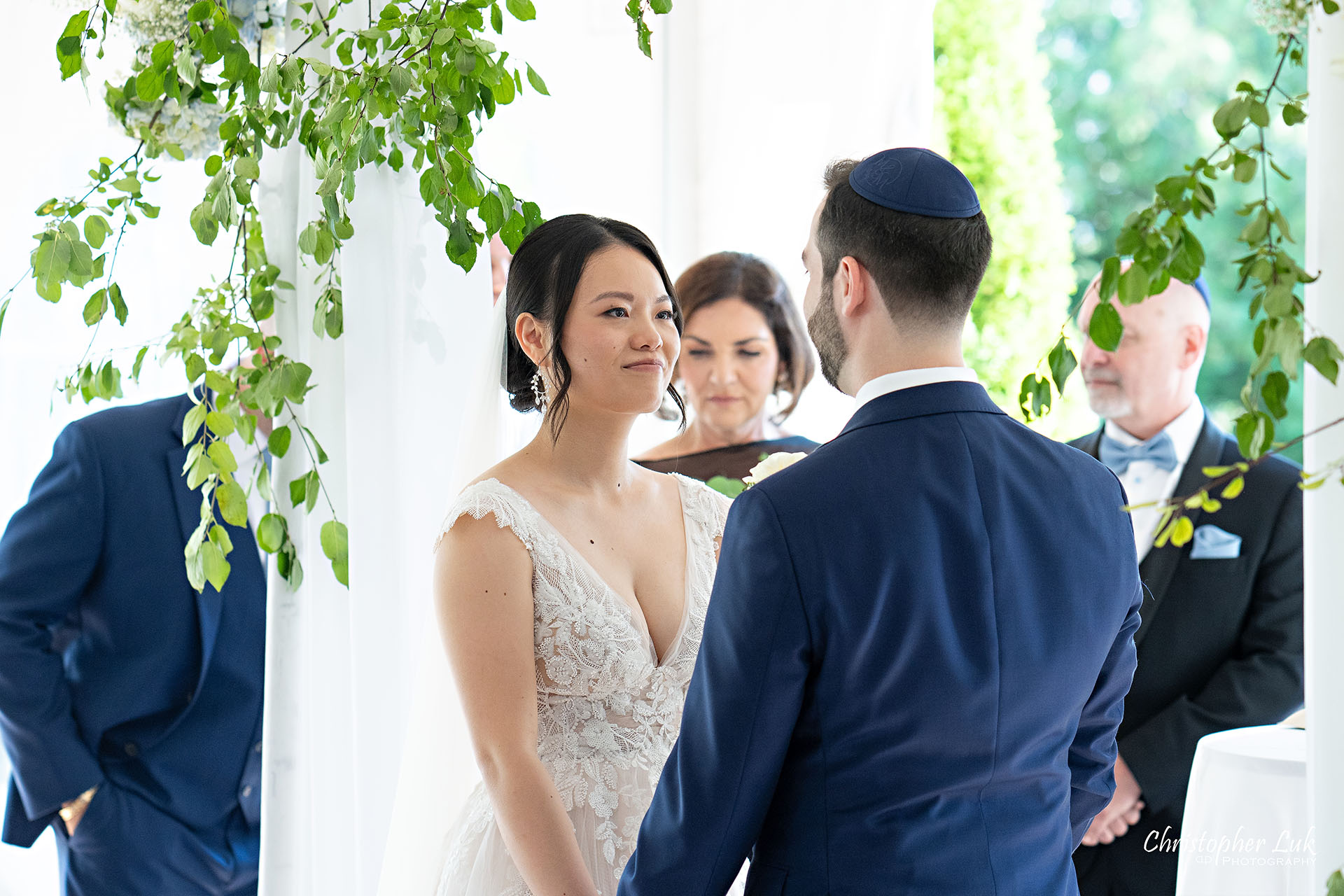 Angus Glen Golf Club Toronto Markham Wedding Event Venue Outdoor White Tent Jewish Chuppah Ceremony Bride Groom Vows Candid Natural Photojournalistic Documentary Organic