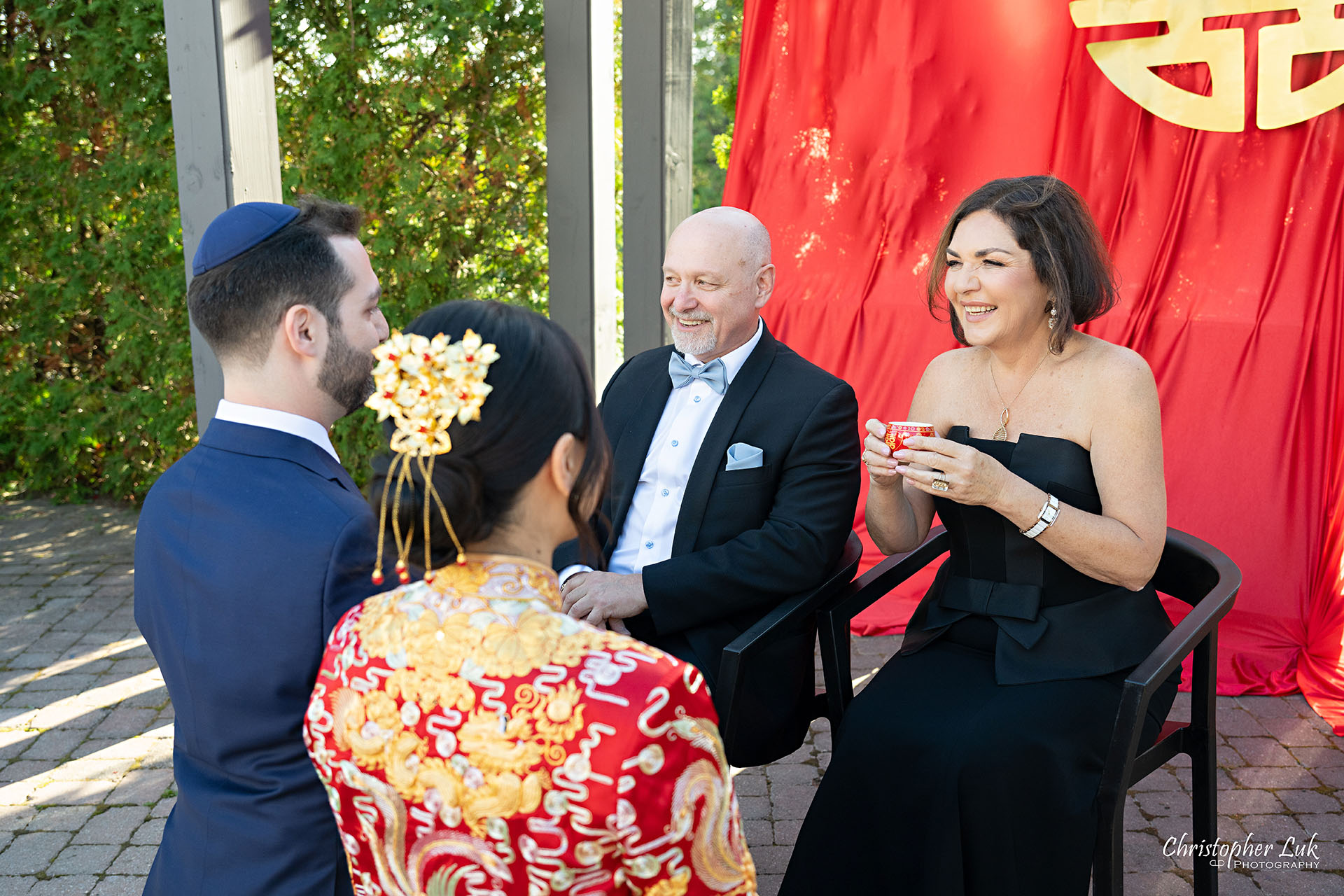 Angus Glen Golf Club Toronto Markham Wedding Chinese Tea Ceremony Traditional QiPao Kua Qua Red Dress   Portrait Candid Natural Photojournalistic Organic Bride Groom Parents