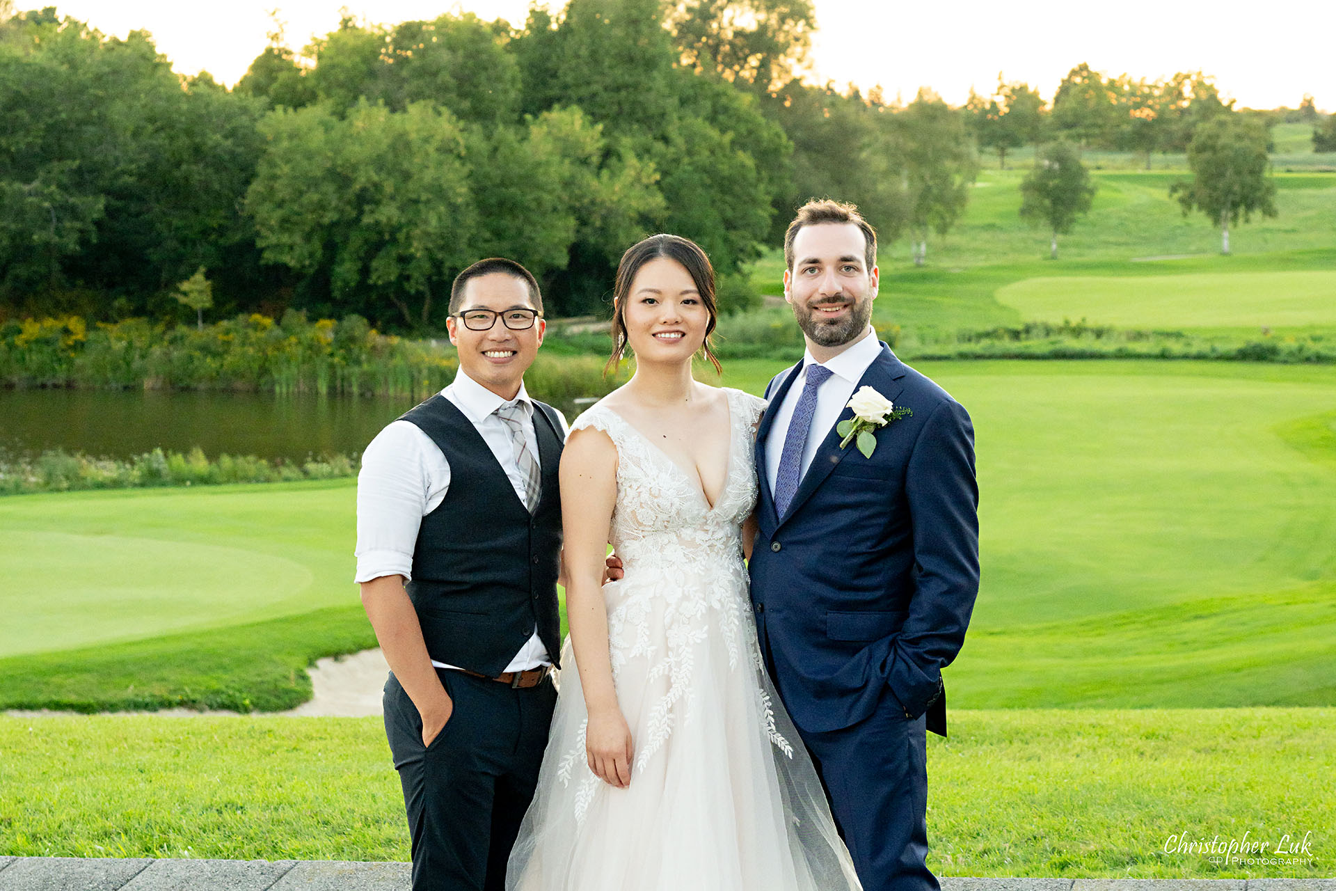 Bride and Groom with Christopher Luk Toronto Wedding Photographer 