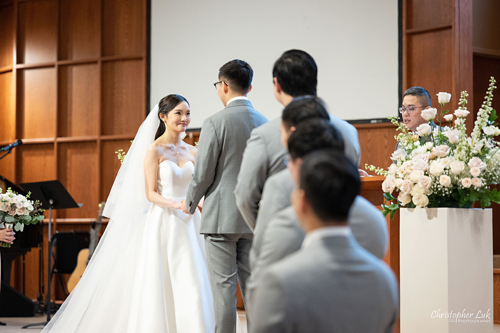 Cornerstone Chinese Alliance Church Wedding Bride Groom Candid Natural Organic Photojournalistic Vows