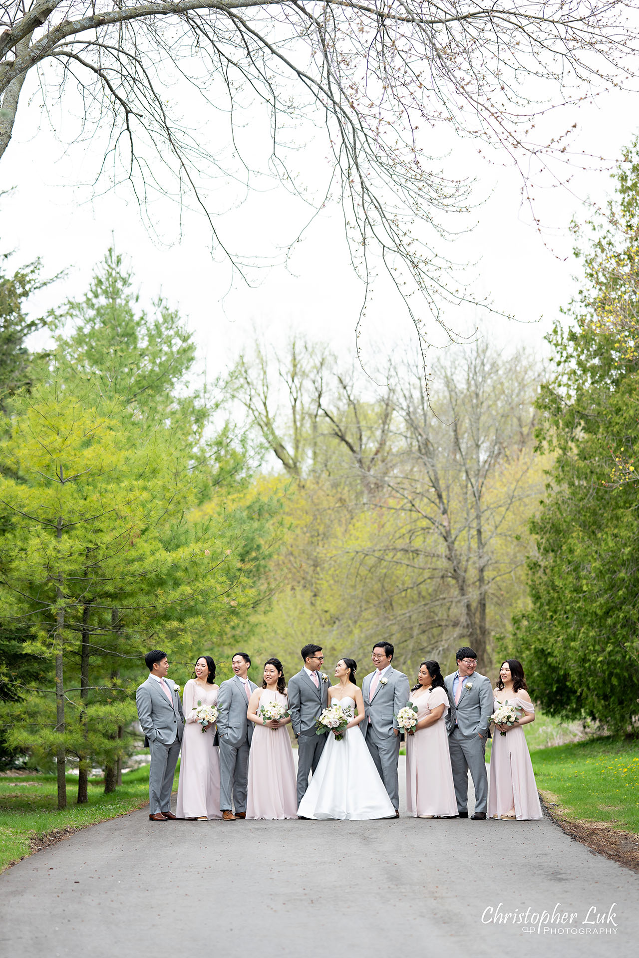 Main Street Unionville Boardwalk Bridge Walking Trail Pathway Markham Wedding Photography Bride Groom Bridesmaids Groomsmen Portrait Candid Natural Organic Photojournalistic