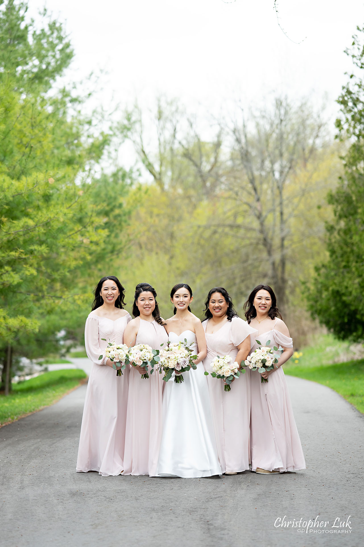 Main Street Unionville Boardwalk Bridge Walking Trail Pathway Markham Wedding Photography Bride Bridesmaids Portrait Candid Natural Organic Photojournalistic