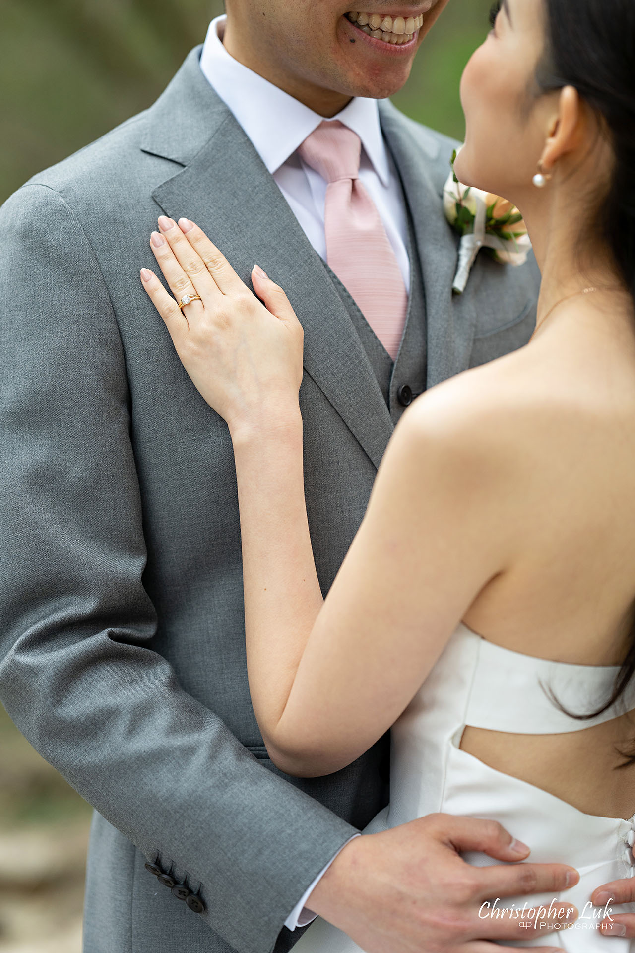 Main Street Unionville Boardwalk Bridge Walking Trail Pathway Markham Wedding Photography Bride Groom Portrait Candid Natural Organic Photojournalistic Detail Diamond Ring