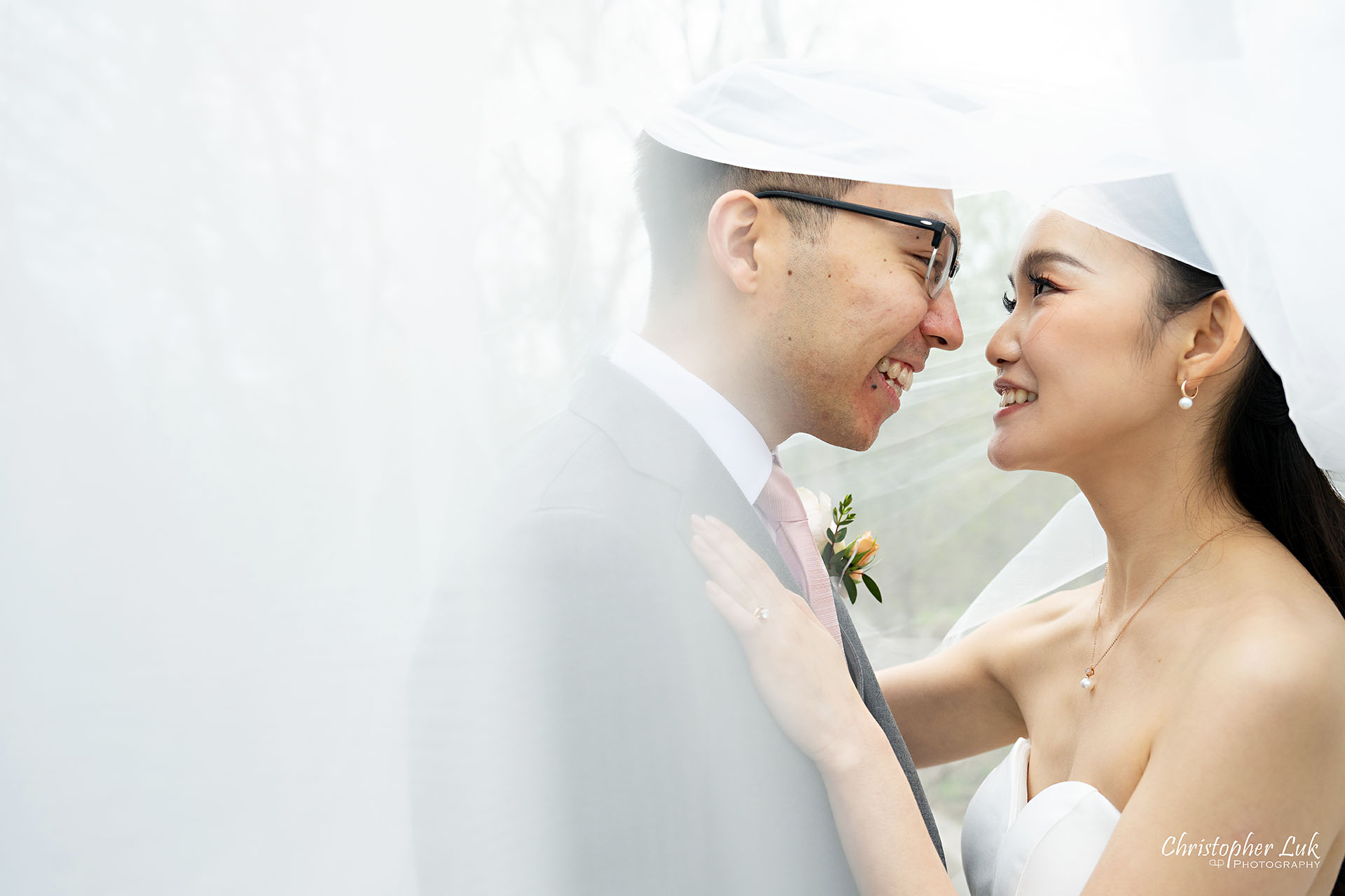 Main Street Unionville Boardwalk Bridge Walking Trail Pathway Markham Wedding Photography Bride Groom Portrait Candid Natural Organic Photojournalistic Bridal Veil