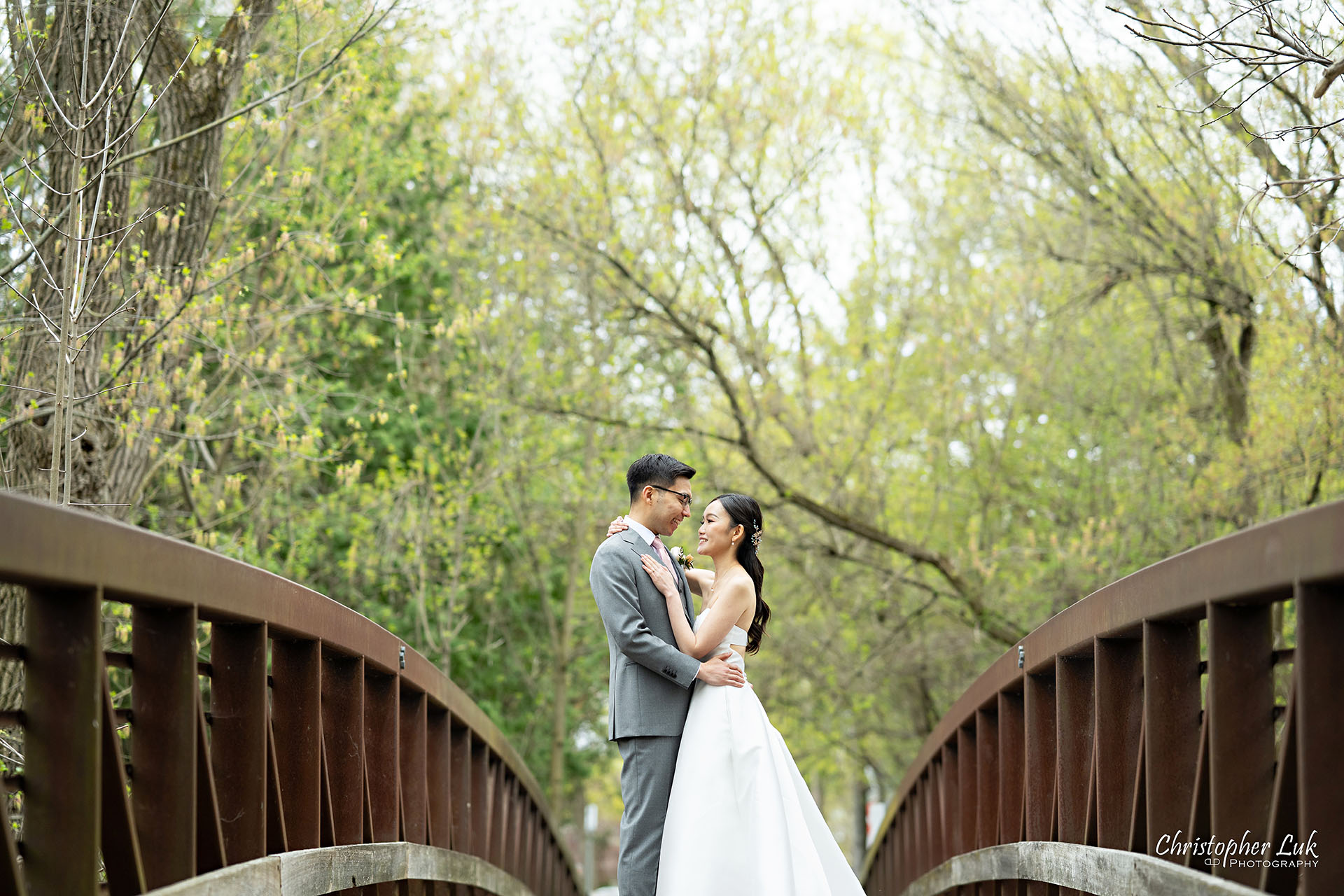 Main Street Unionville Boardwalk Bridge Walking Trail Pathway Markham Wedding Photography Bride Groom Portrait Candid Natural Organic Photojournalistic