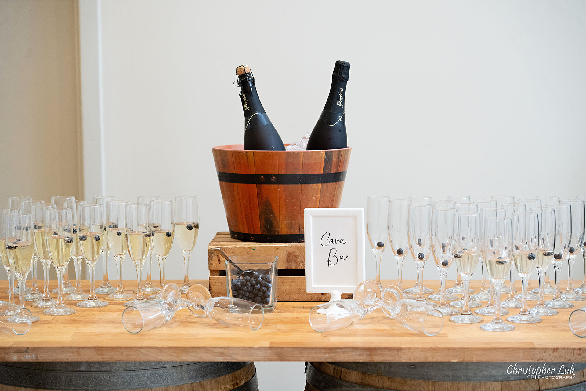 Paramount Banquet Hall Cava Bar Cocktail Hour Reception