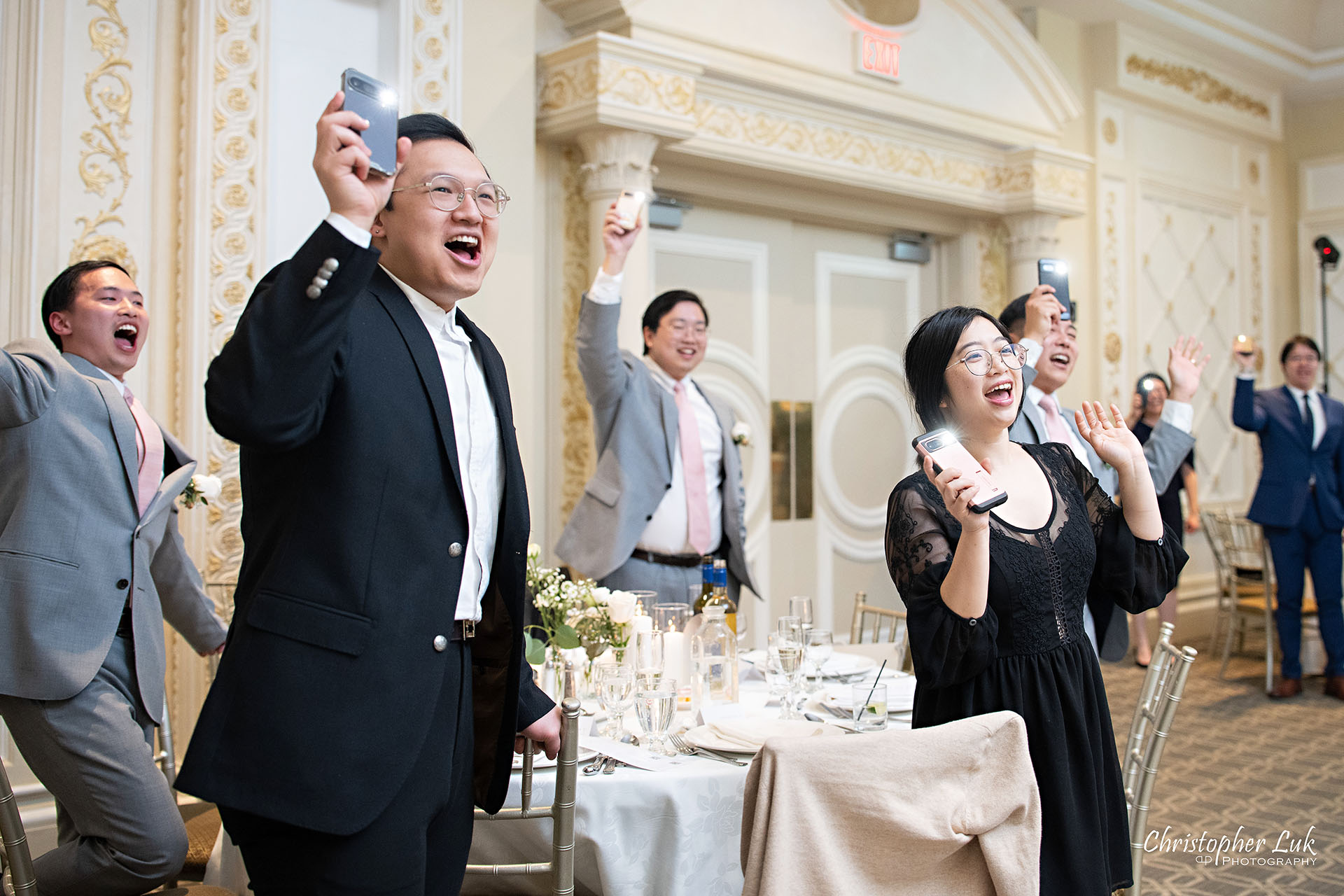 Paramount Banquet Hall Dinner Reception Queen Victoria Room Guests Having Fun Enjoying Themselves Candid Natural Organic Photojournalistic