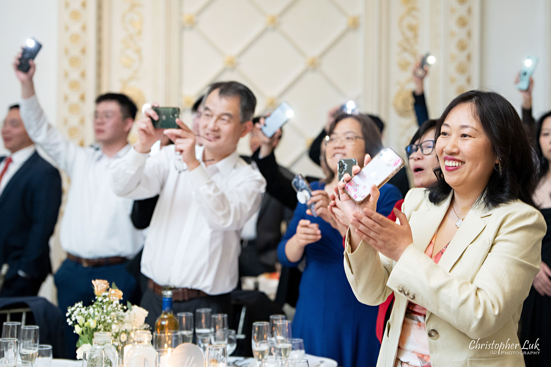 Paramount Banquet Hall Dinner Reception Queen Victoria Room Guests Having Fun Enjoying Themselves Candid Natural Organic Photojournalistic